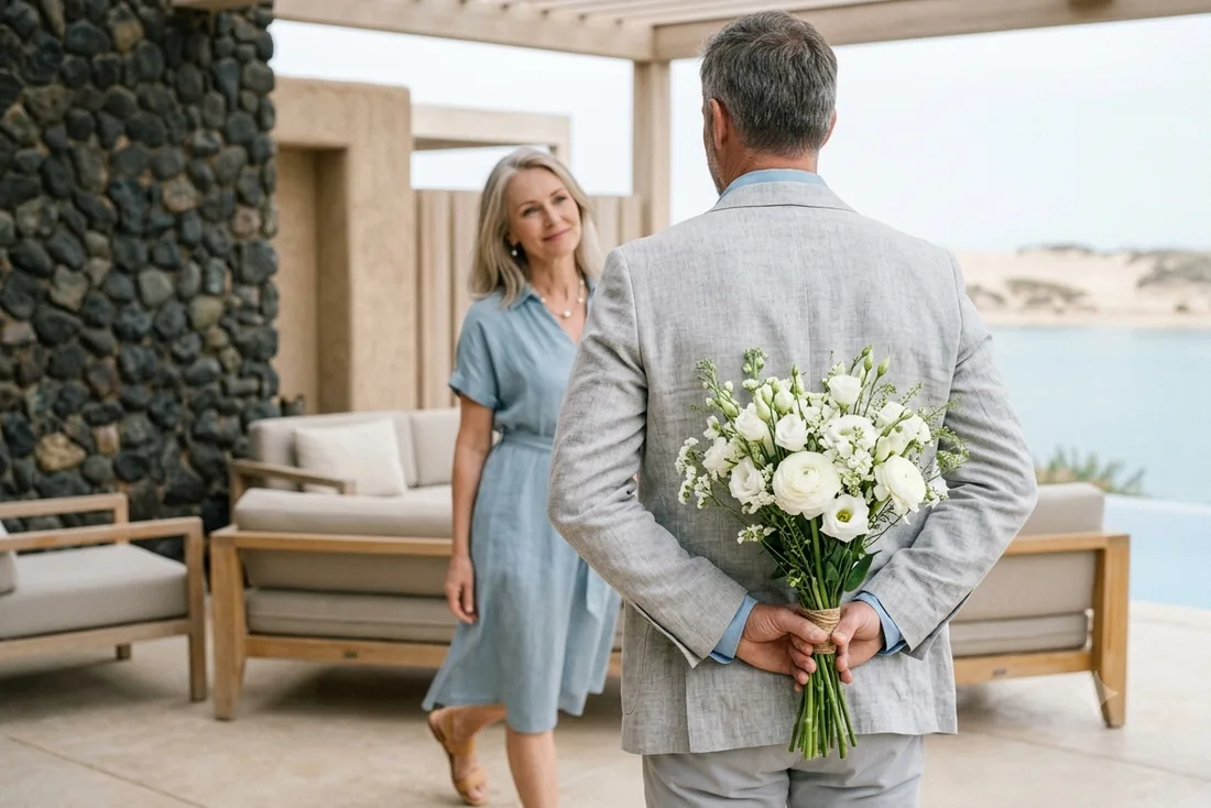 Deux adultes au commencement possible d’une relation